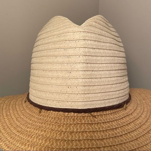 Panama Sun Hat Two Tone with Tie - Picture 2 of 7